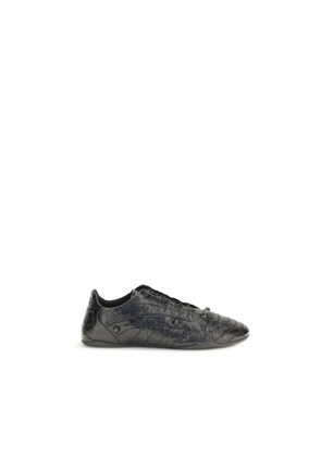 Balenciaga Black Calf Leather Bos Taurus Athletic Sneakers - EU40/US7