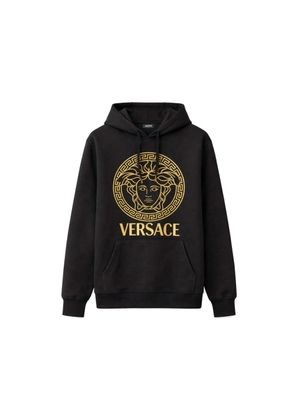 Versace Black Cotton Hoodie - L