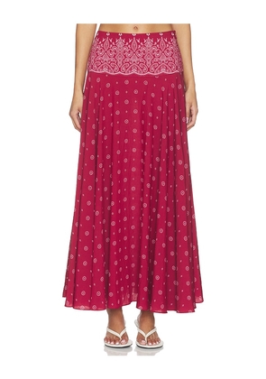 DEVON WINDSOR Rylie Skirt in Burgundy. Size S. Also in XS, M, L.