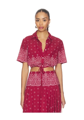 DEVON WINDSOR Rosie Top in Burgundy. Size S. Also in XS, M, L.