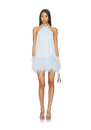 Bronx and Banco Madeline Diamond Mini Dress in Baby Blue. Size XS. Also in S, M, L, XL.