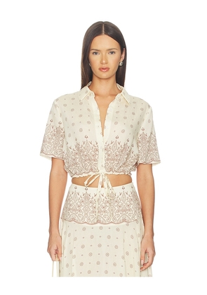 DEVON WINDSOR Rosie Top in Cream. Size S. Also in XS, M, L.