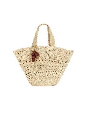 BTB Los Angeles Palmer Tote Bag in Tan.