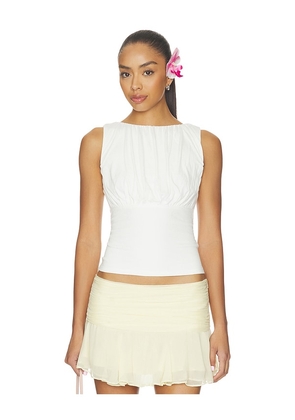 ALL THE WAYS Jemima Top in White. Size XXS. Also in XS, S, M, L, XL.
