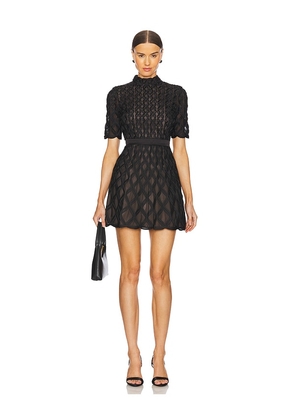 SIMKHAI Costina Short Sleeve Dress in Black. Size 2. Also in 4.