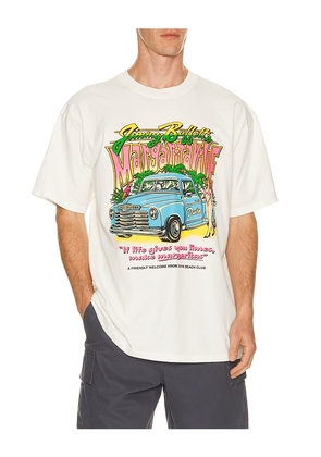 Duvin Design x Jimmy Buffett's Margaritaville Cruiser Tee in Cream. Size S. Also in M, L, XL/1X.