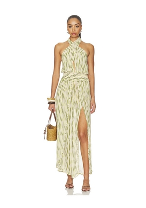 Especia Adair Jumpsuit in Green. Size XS. Also in S, M, XL.