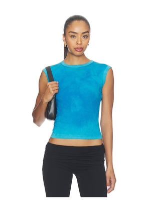 COTTON CITIZEN The Seoul Muscle Tee in Blue. Size XS. Also in S, M, L.