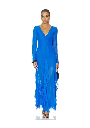 Especia Galene Long Dress in Blue. Size XS. Also in S, M, L, XL.