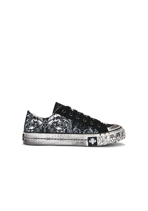 Affliction Collapse Low-Top Sneaker in Black. Size 7. Also in 8, 9, 10, 11, 12, 13.