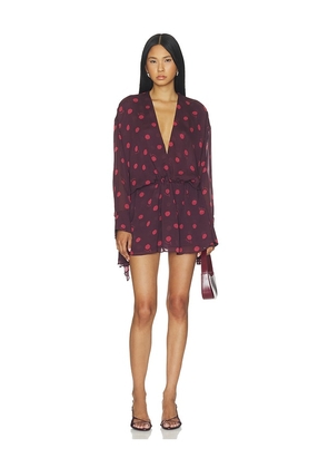 Benni Marnie Shirt Dress in Wine. Size XS. Also in S, M, L, XL.