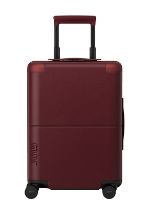 July Carry On Classic With Casesafe Tracking in Burgundy.