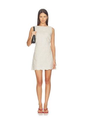 FAITHFULL Iria Mini Dress in Cream. Size XS. Also in S, M, L, XL.