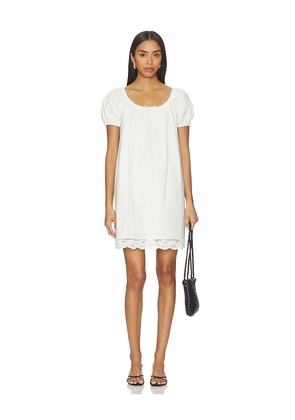 FAITHFULL Conca Mini Dress in Ivory. Size M. Also in S, XS, L.
