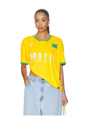 Hype and Vice Brazil Soccer Jersey in Yellow. Size XS. Also in L, M, S.