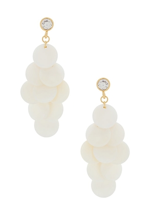 Frasier Sterling Tahiti Earrings in Ivory.