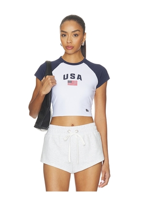 Hype and Vice Usa Homerun Tee in Navy. Size XS. Also in S, M, L, XL/1X.