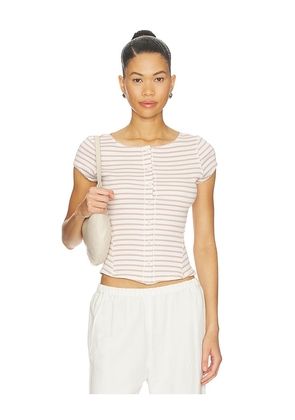 Free People Most Wanted Striped Cardigan in Ivory,Mauve. Size S. Also in XS, M, L, XL.