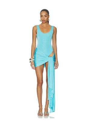 NBD Isabelle Mini Dress in Blue. Size XS. Also in XXS, S, M, L, XL.