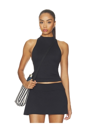 NikeSKIMS Matte Mock Neck Racer Tank in Black. Size XXS. Also in XS, M, S.