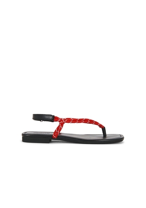 Madewell Aliyah Paracord Sandal in Red. Size 6. Also in 7, 7.5, 8, 8.5, 9, 9.5, 10.