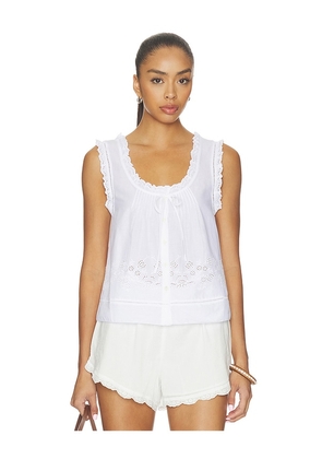 Madewell Leah Top in White. Size XXS. Also in XS, S, M, L, XL, XXL.