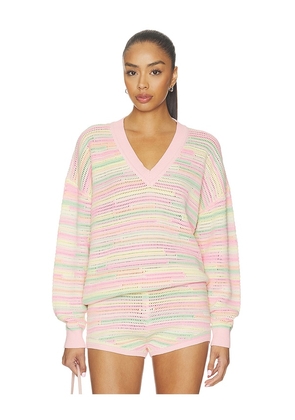 LoveShackFancy Marlieanna Pullover in Pink. Size XS. Also in XXS, S, M.