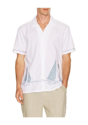 Rails Gibson Short Sleeve Shirt in White. Size S. Also in M, L, XL/1X.