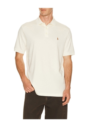 Polo Ralph Lauren Soft Touch Polo in Cream. Size S. Also in XXL/2X.