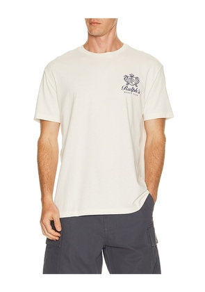 Polo Ralph Lauren Beach Club Print T-Shirt in White. Size S. Also in M, L, XL/1X, XXL/2X.