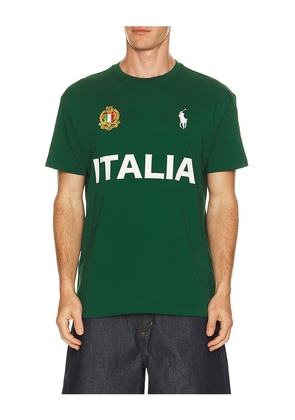 Polo Ralph Lauren Italy Short Sleeve T-Shirt in Green. Size M. Also in L, XL/1X.