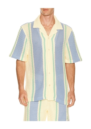 True Religion Short Sleeve Knit Stripe Shirt in Multi. Size S. Also in L.