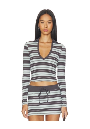 Tiger Mist Kaydin Long Sleeve Top in Blue. Size S. Also in L, XXS, XS, M.