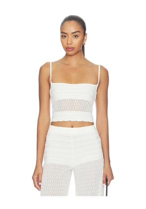 retrofete Lesli Top in White. Size XS. Also in S, M, L, XL.