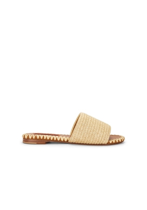 SIMONMILLER Raffia Salerno Sandal in Nude. Size 36. Also in 37, 38, 39, 40.