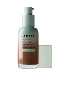 VERSED Skin Solution Multi-Serum Skin Tint SPF 40 in Brown.