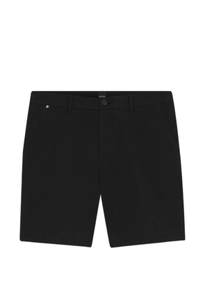 BOSS logo-detail tailored shorts - Black