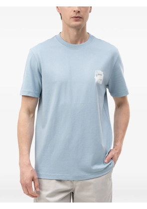BOSS logo-print short-sleeve T-shirt - Blue