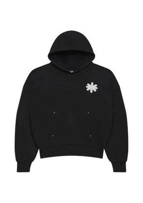 LOSTSHDWS flower-motif hoodie - Black