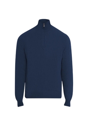 Massimo Alba quarter-zip knitted sweater - Blue