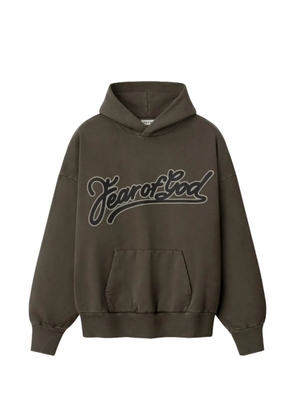 Fear Of God logo-print hoodie - Green