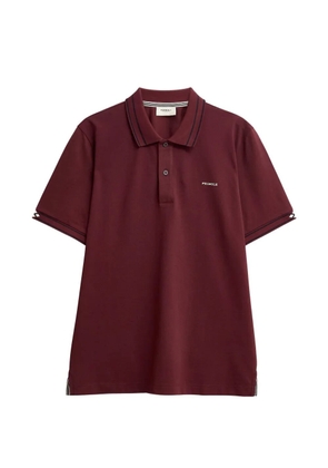 Pringle of Scotland jacquard-collar pique polo shirt - Red