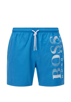 HUGO Octopus logo-print swim shorts - Blue