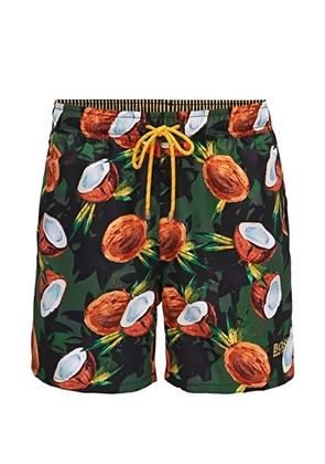 HUGO printed swim shorts - Green