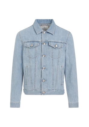Brunello Cucinelli button-up denim jacket - Blue