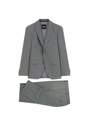 BOSS single-breasted notched-lapel suit - Grey