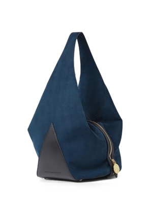 Stella McCartney triangular-panel shoulder bag - Blue