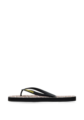 DSQUARED2 Wild2 leopard-print flip flops - Neutrals