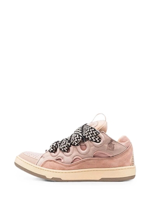 Lanvin Curb leather sneakers - Pink