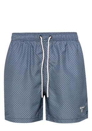 Barbour Shell mid-rise swim shorts - Blue